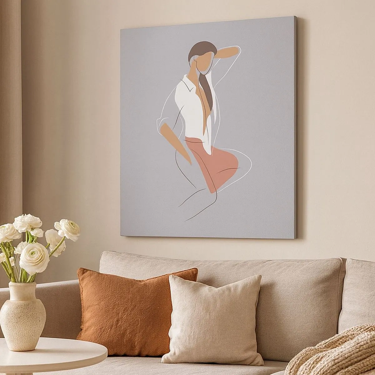 Cuadro sobre lienzo - Impresión de Imagen - Un esbozo de encanto - 30x30 cm