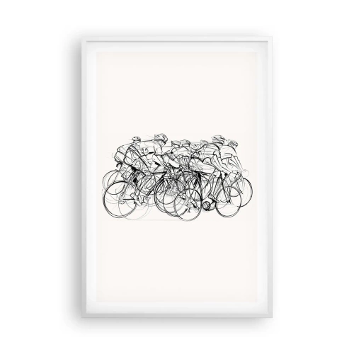 Póster en marco blanco - Juntos como un equipo - 61x91 cm