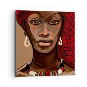 Cuadro sobre lienzo - Impresión de Imagen - Venus de ébano - 70x70 cm