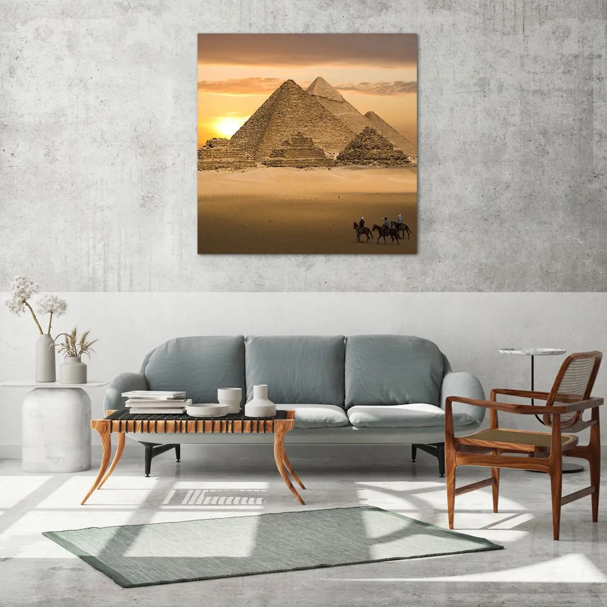 Cuadro sobre vidrio - Impresiones sobre Vidrio - Sin cambios desde hace miles de años - 40x40 cm