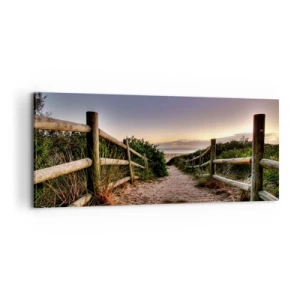 Cuadro sobre lienzo - Impresión de Imagen - Objetivo a la vista - 100x40 cm