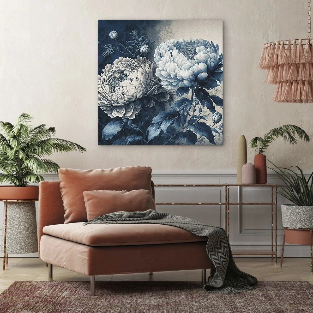 Cuadro sobre lienzo - Impresión de Imagen - Una pareja unida - 40x40 cm