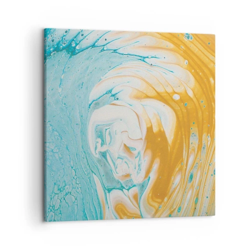 Cuadro sobre lienzo - Impresión de Imagen - Remolino pastel - 50x50 cm