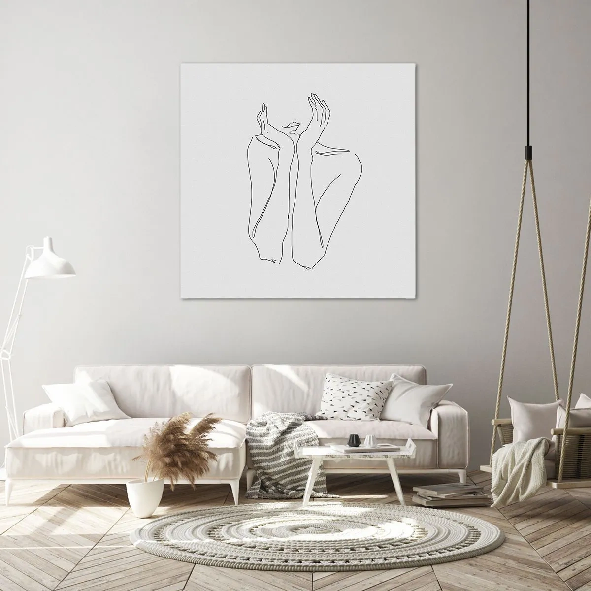 Cuadro sobre lienzo - Impresión de Imagen - Con qué sueñan las mujeres - 40x40 cm