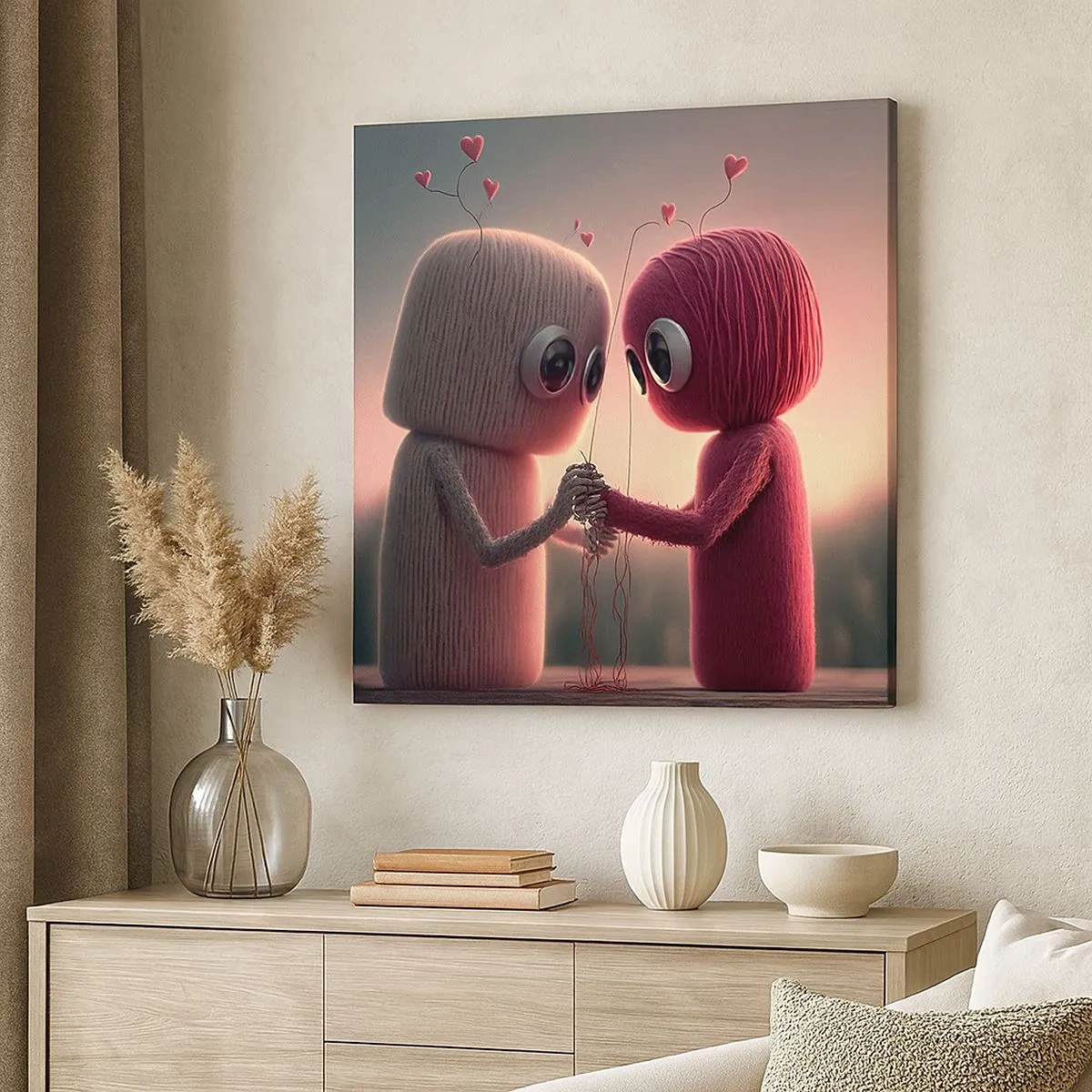 Cuadro sobre lienzo - Impresión de Imagen - Todo el mundo puede amar - 30x30 cm