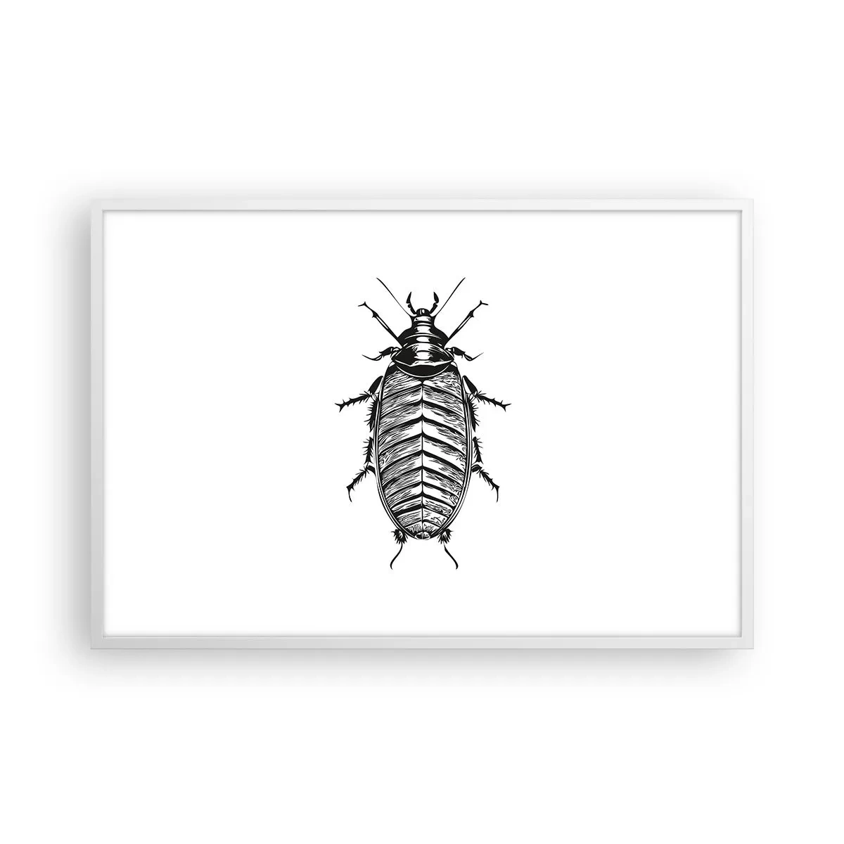 Póster en marco blanco - ¡Qué espécimen! - 91x61 cm