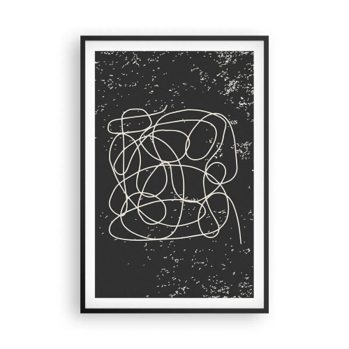 Póster en marco negro - Pensamientos errantes - 61x91 cm