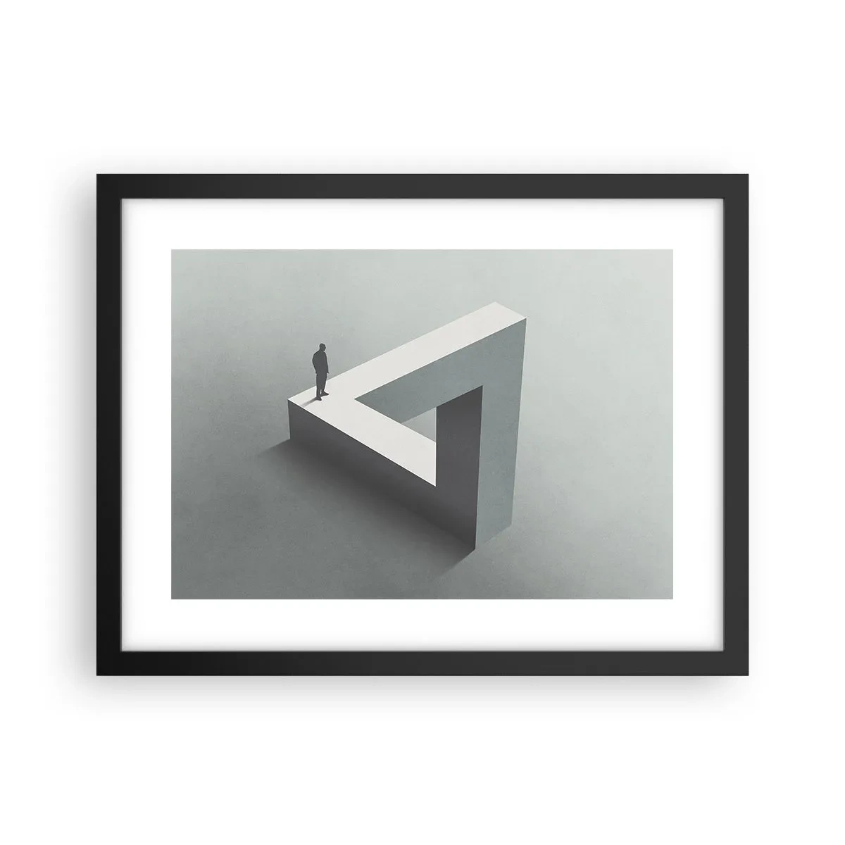 Póster en marco negro - Y, sin embargo, es posible - 40x30 cm