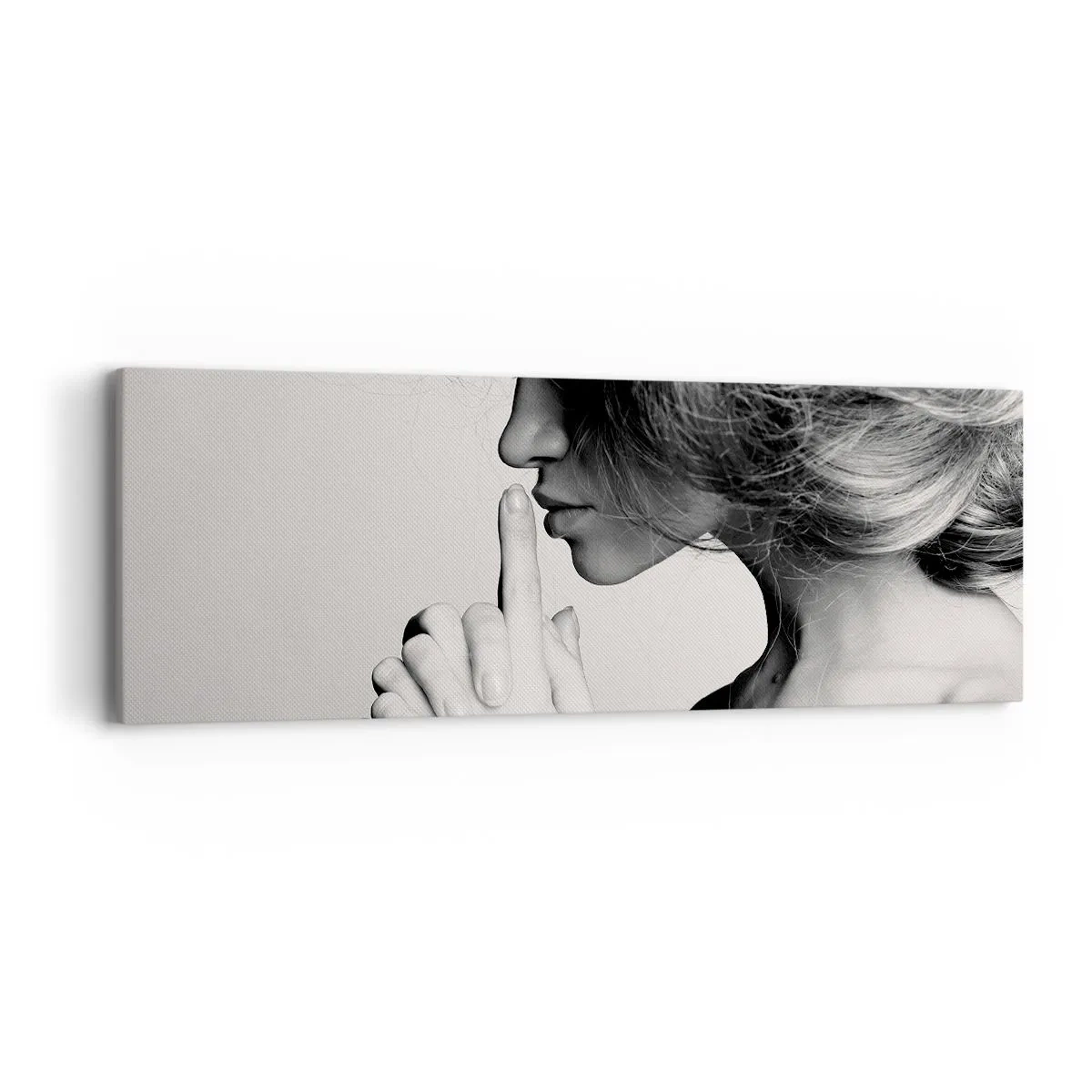 Cuadro sobre lienzo - Impresión de Imagen - Escucharme a mí misma - 90x30 cm