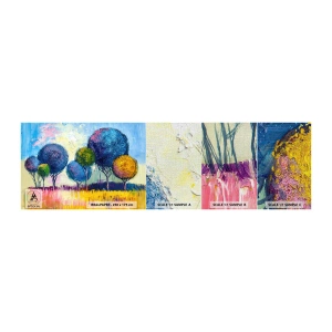 Muestra de fotomural Premium Canvas - Una esfera: la forma de un ideal - Abstracción, Paisaje, Gráficos - 100x30 cm