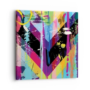 Cuadro sobre lienzo - Impresión de Imagen - De arriba a abajo - 30x30 cm