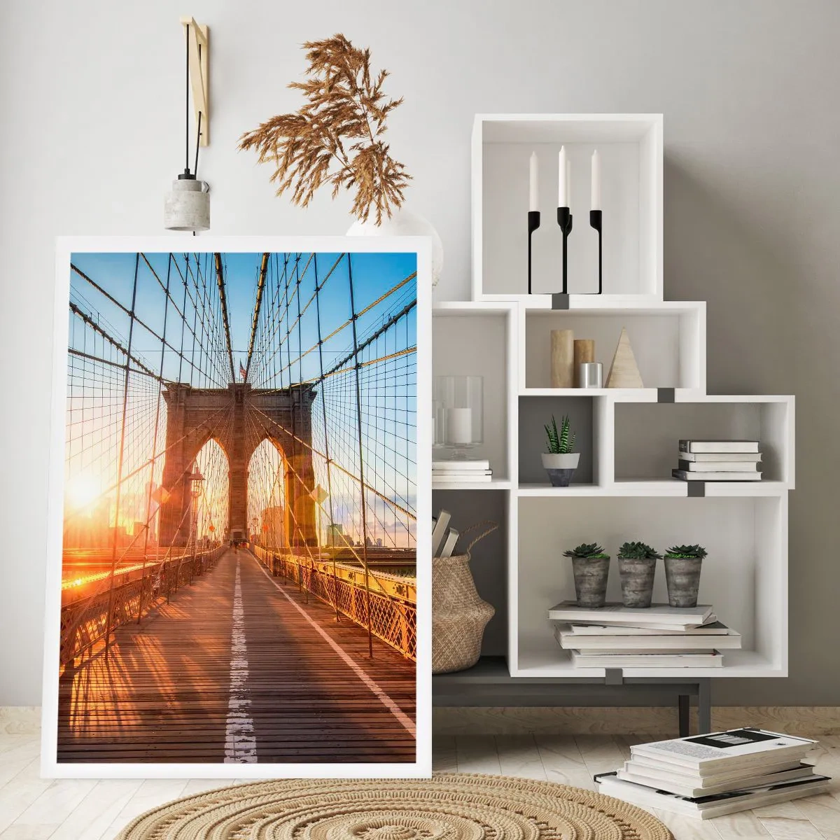 Póster - En el puente dorado - 30x40 cm