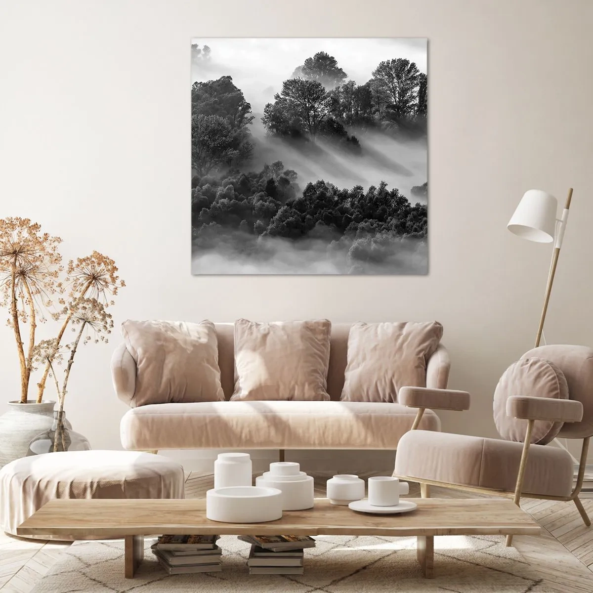 Cuadro sobre lienzo - Impresión de Imagen - Levantarse del sueño - 40x40 cm