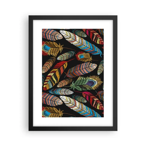 Póster en marco negro - Carnaval de las aves - 30x40 cm