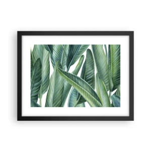 Póster en marco negro - Vegetación en estado puro - 40x30 cm
