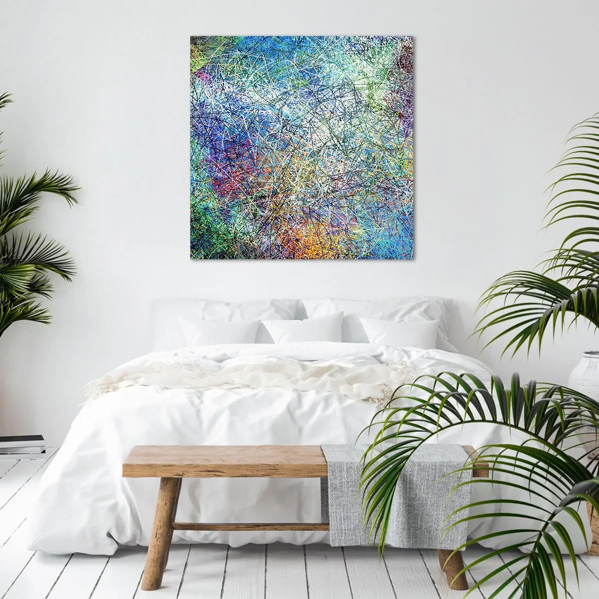 Cuadro sobre lienzo - Impresión de Imagen - No es tan fácil - 40x40 cm