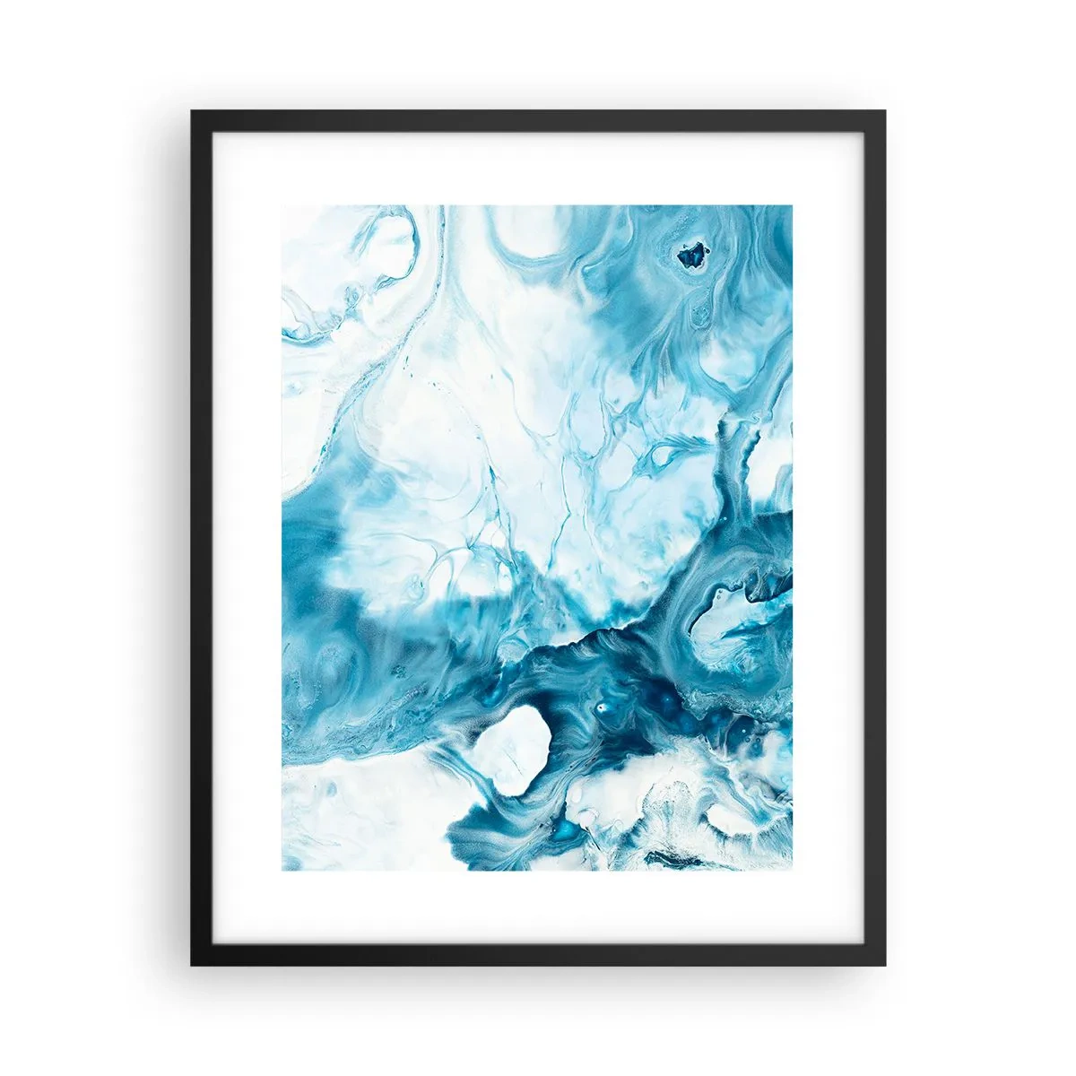Póster en marco negro - Un concierto azul - 40x50 cm
