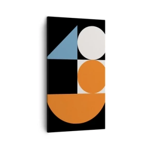 Cuadro sobre lienzo - Impresión de Imagen - Diseño con figuras - 45x80 cm