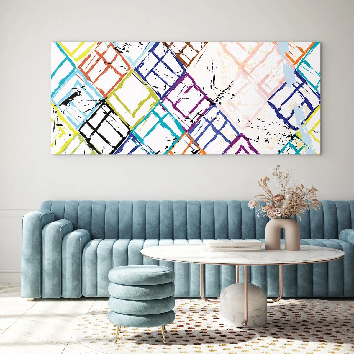 Cuadro sobre vidrio - Impresiones sobre Vidrio - Habitáculos en alquiler - 100x40 cm