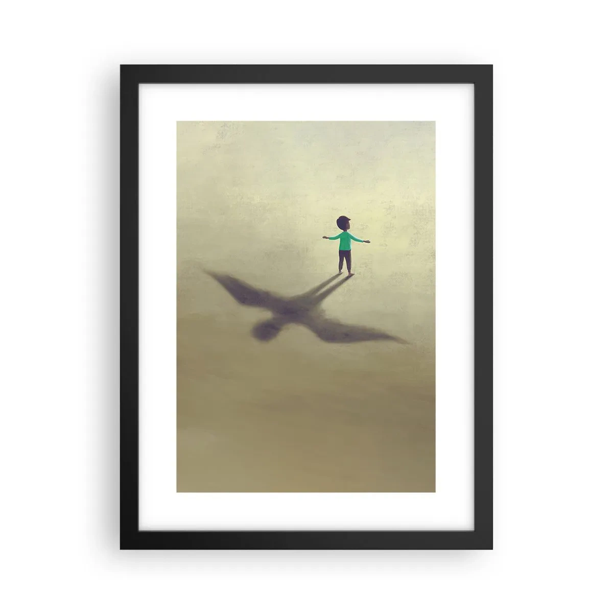 Póster en marco negro - Héroe del futuro - 30x40 cm