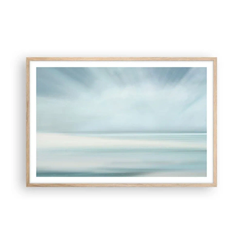 Póster en marco roble claro - Paz hasta el horizonte - 91x61 cm