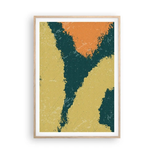 Póster en marco roble claro - Abstracción - a cámara lenta - 70x100 cm