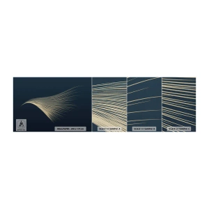 Muestra de fotomural Premium Canvas - Como el cabello de un ángel - Abstracción, Pedazo, Gráficos - 100x30 cm