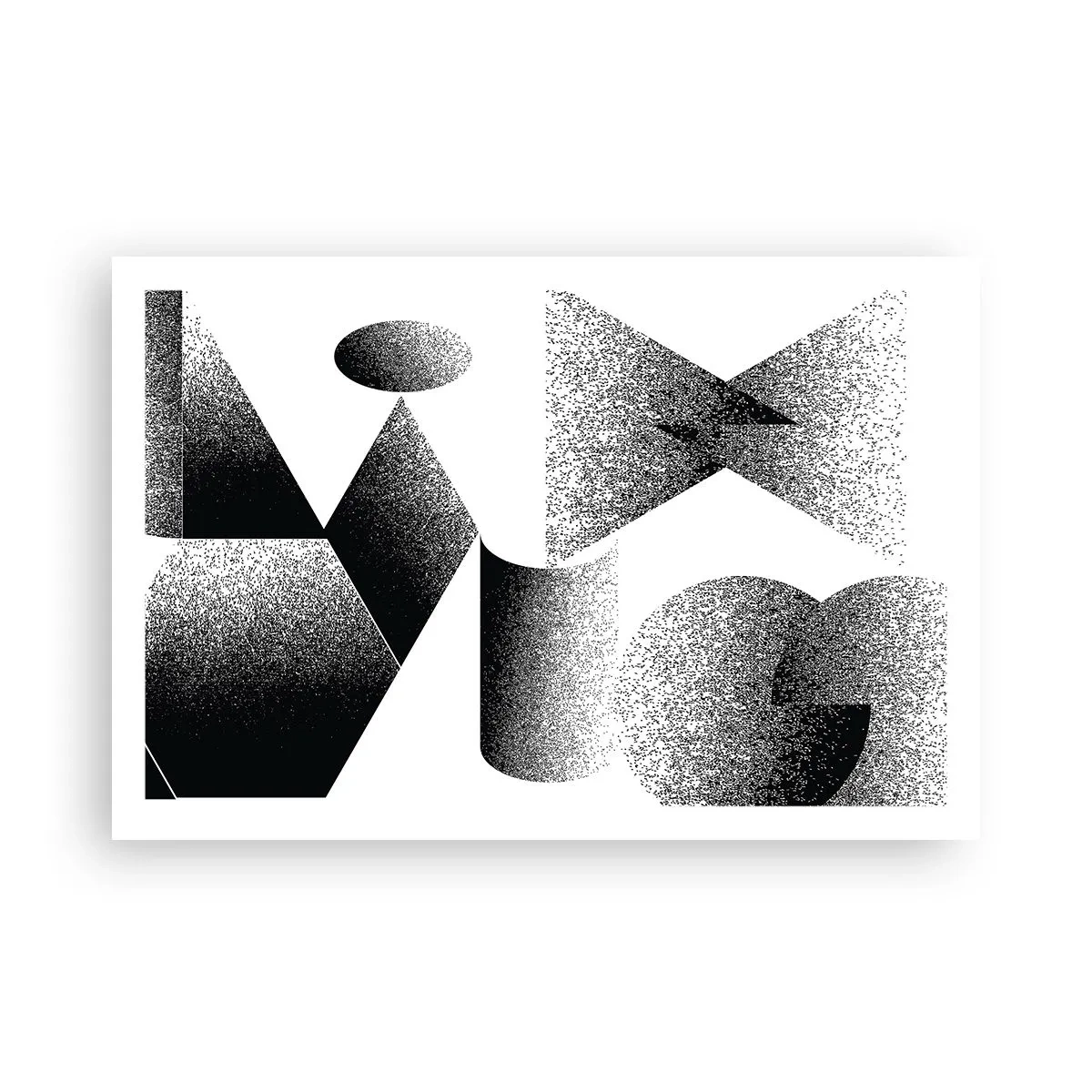 Póster - Ángulos y óvalos - 91x61 cm