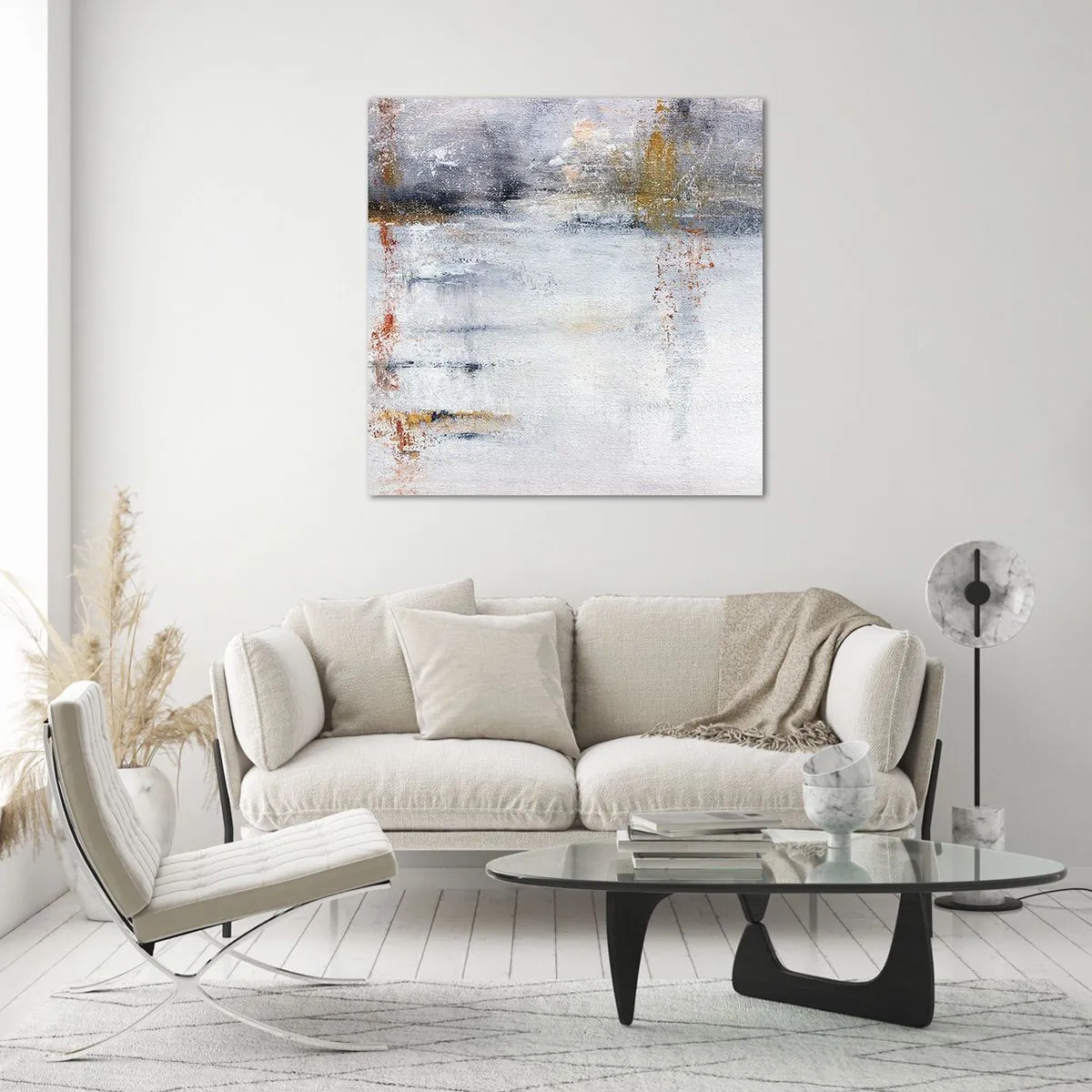 Cuadro sobre vidrio - Impresiones sobre Vidrio - Tras una cortina de aire - 50x50 cm