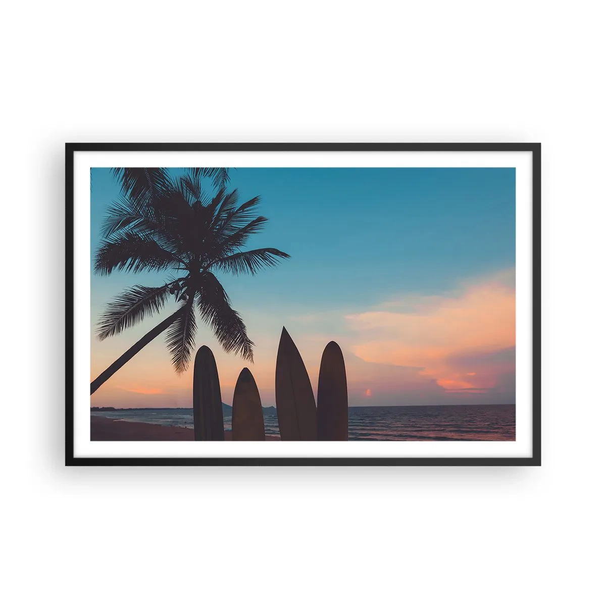 Póster en marco negro - Mañana también disfrutaremos - 91x61 cm