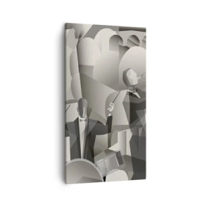 Cuadro sobre lienzo - Impresión de Imagen - En el espacio de los sonidos - 45x80 cm