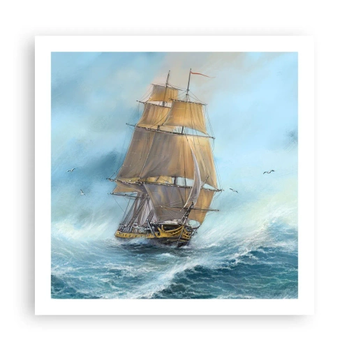 Póster - Surcando las olas - 60x60 cm