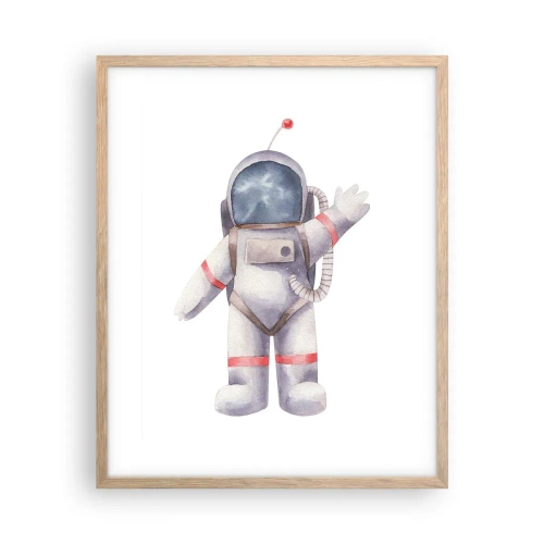 Póster en marco roble claro - Esto es todo por ahora - 40x50 cm