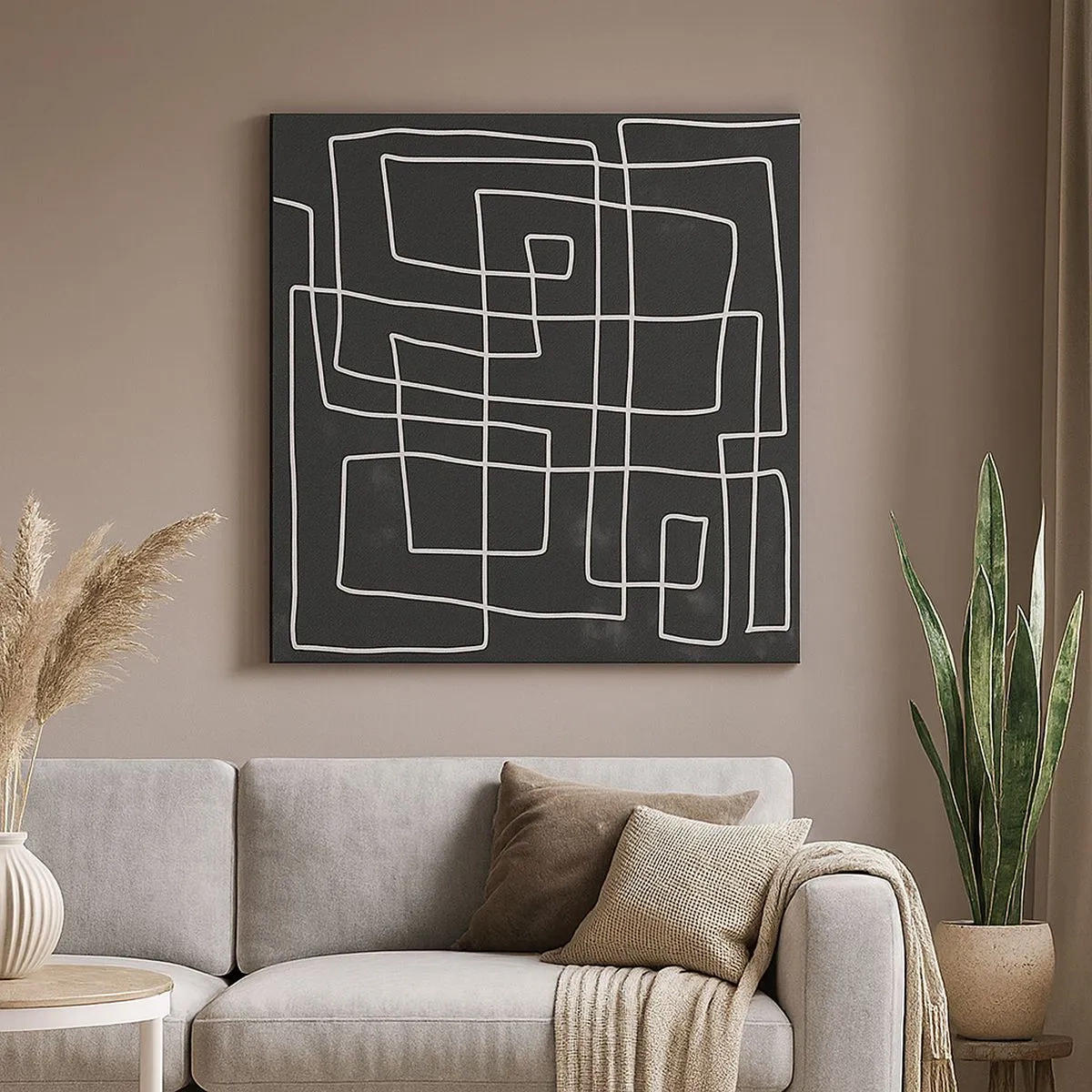 Cuadro sobre lienzo - Impresión de Imagen - No es tan sencillo - 30x30 cm