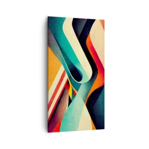 Cuadro sobre lienzo - Impresión de Imagen - Composición intensa - 55x100 cm