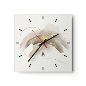 Reloj de pared - Reloj de vidrio - Encontrado en el espacio - 40x40 cm