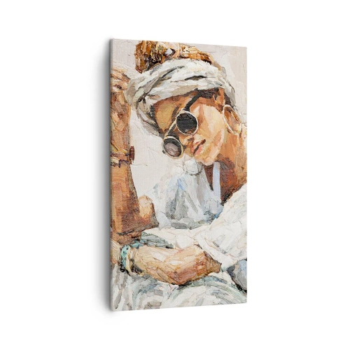 Cuadro sobre lienzo - Impresión de Imagen - Retrato a pleno sol - 45x80 cm