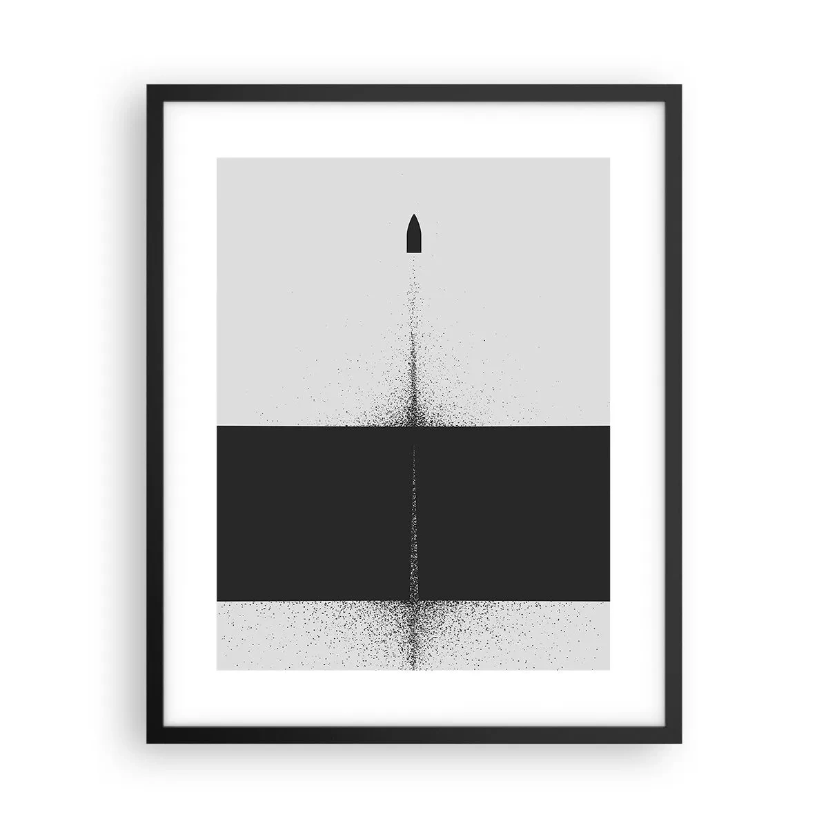 Póster en marco negro - Directa al objetivo - 40x50 cm