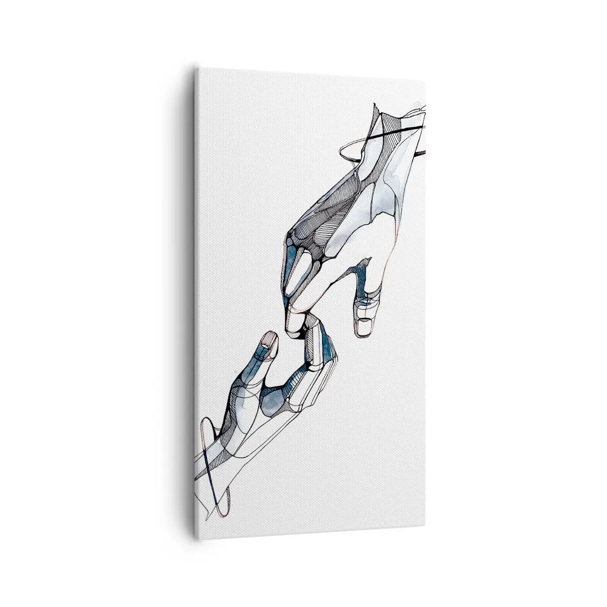 Cuadro sobre lienzo - Impresión de Imagen - Un buen gesto - 55x100 cm