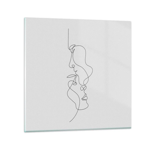Cuadro sobre vidrio - Impresiones sobre Vidrio - El calor de los deseos lúgubres - 30x30 cm