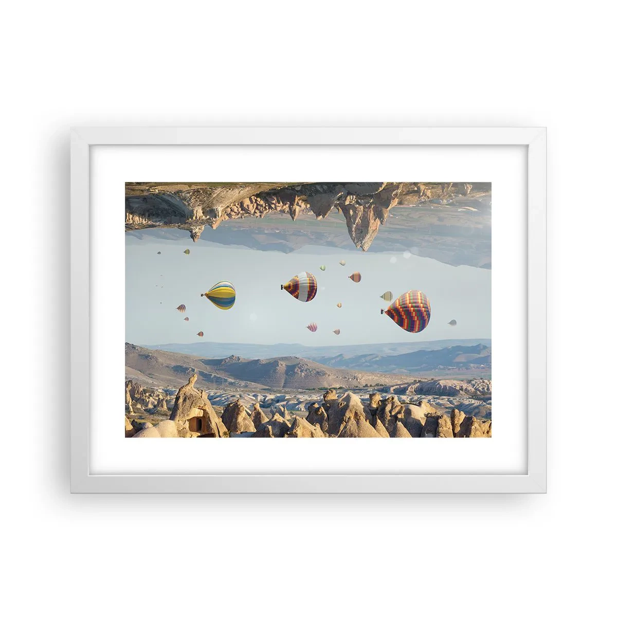 Póster en marco blanco - Aquí todo es posible - 40x30 cm