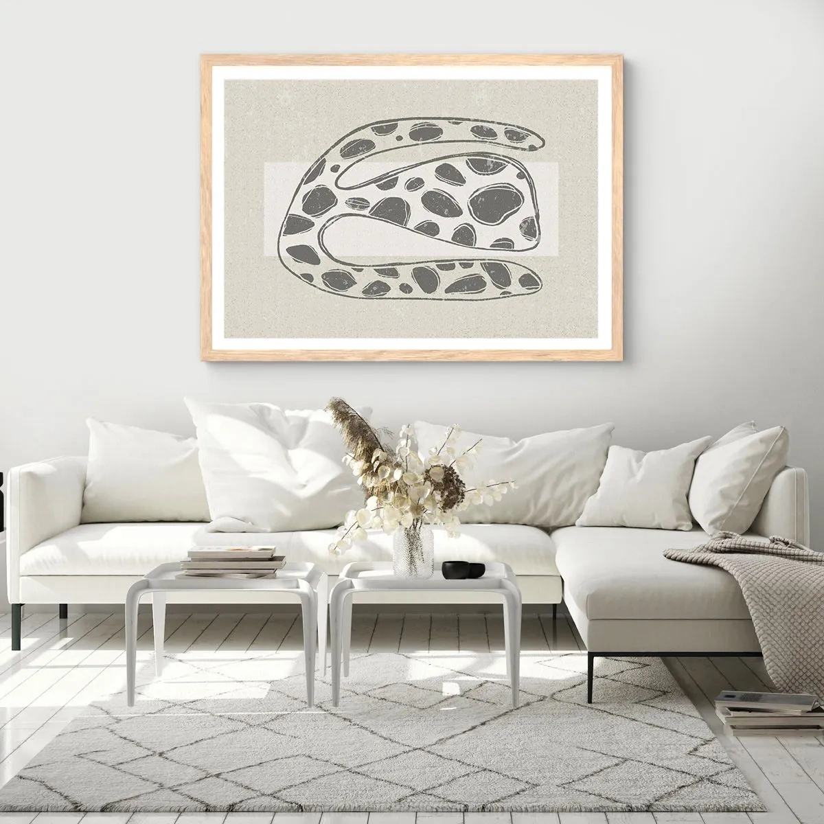 Póster en marco roble claro - Una criatura extraña - 100x70 cm