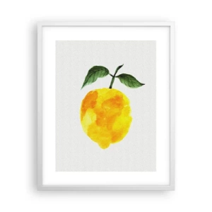Póster en marco blanco - Cómo conocer el sabor del sol - 40x50 cm