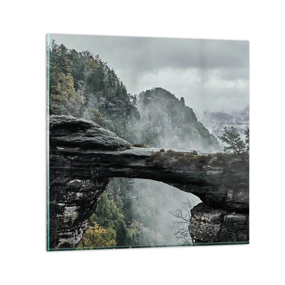 Cuadro sobre vidrio - Impresiones sobre Vidrio - La aventura está a punto de comenzar - 50x50 cm