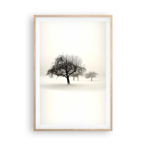 Póster en marco roble claro - Sueño de invierno - 61x91 cm