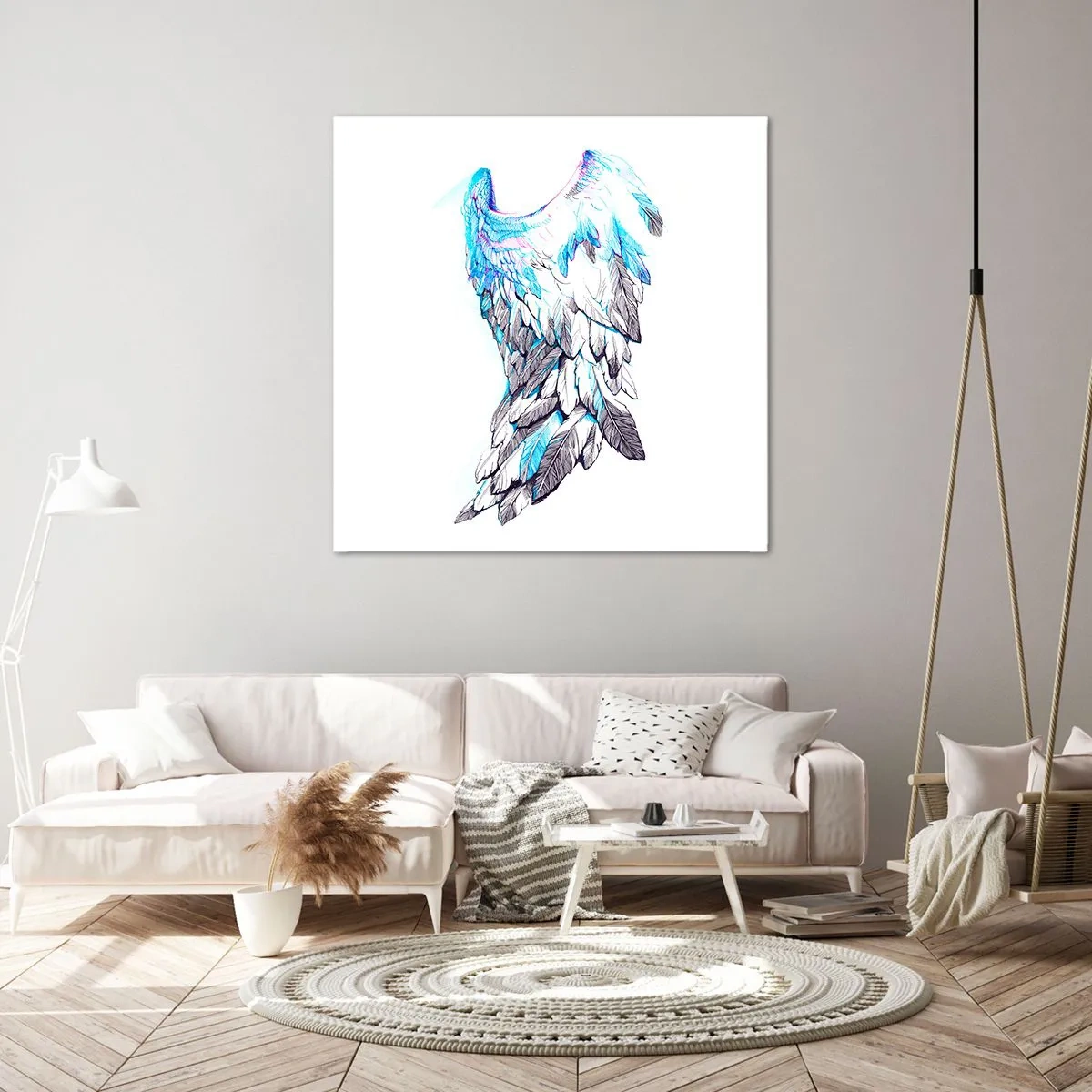 Cuadro sobre lienzo - Impresión de Imagen - Necesito alas - 60x60 cm