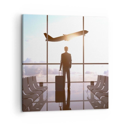 Cuadro sobre lienzo - Impresión de Imagen - Tienes tiempo, tranquilo - 50x50 cm