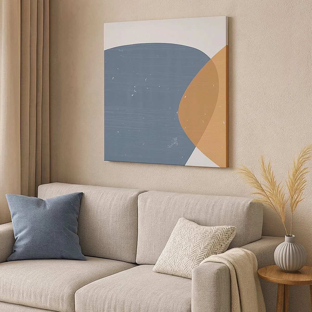 Cuadro sobre lienzo - Impresión de Imagen - Óvalos e influencias - 30x30 cm