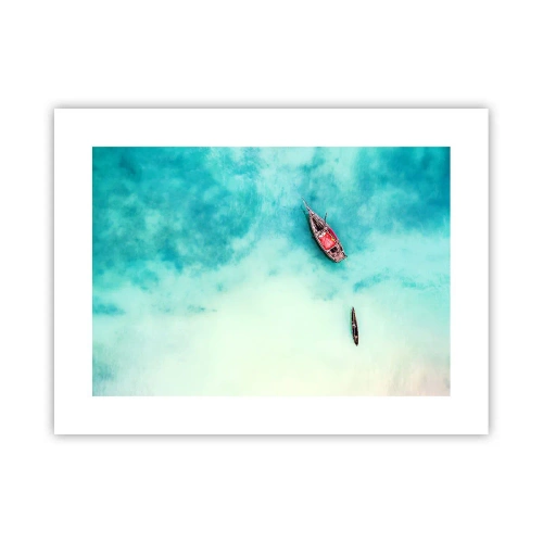 Póster - Porque en las playas de Zanzíbar, cuando las aguas se desbordan... - 40x30 cm