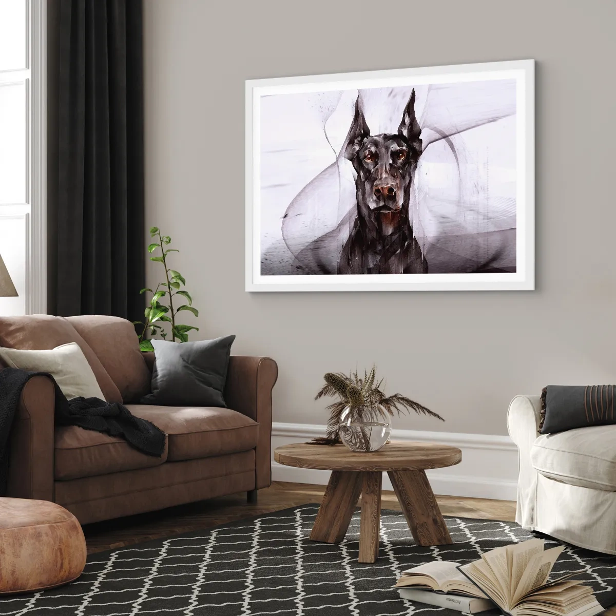 Póster en marco blanco - Nacido noble - 70x50 cm